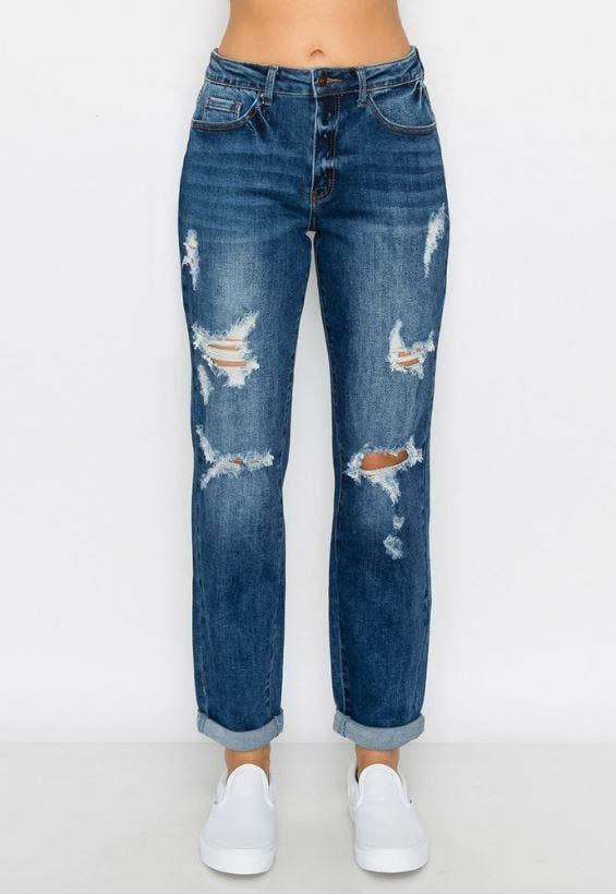 Cuff Boyfriend Jeans