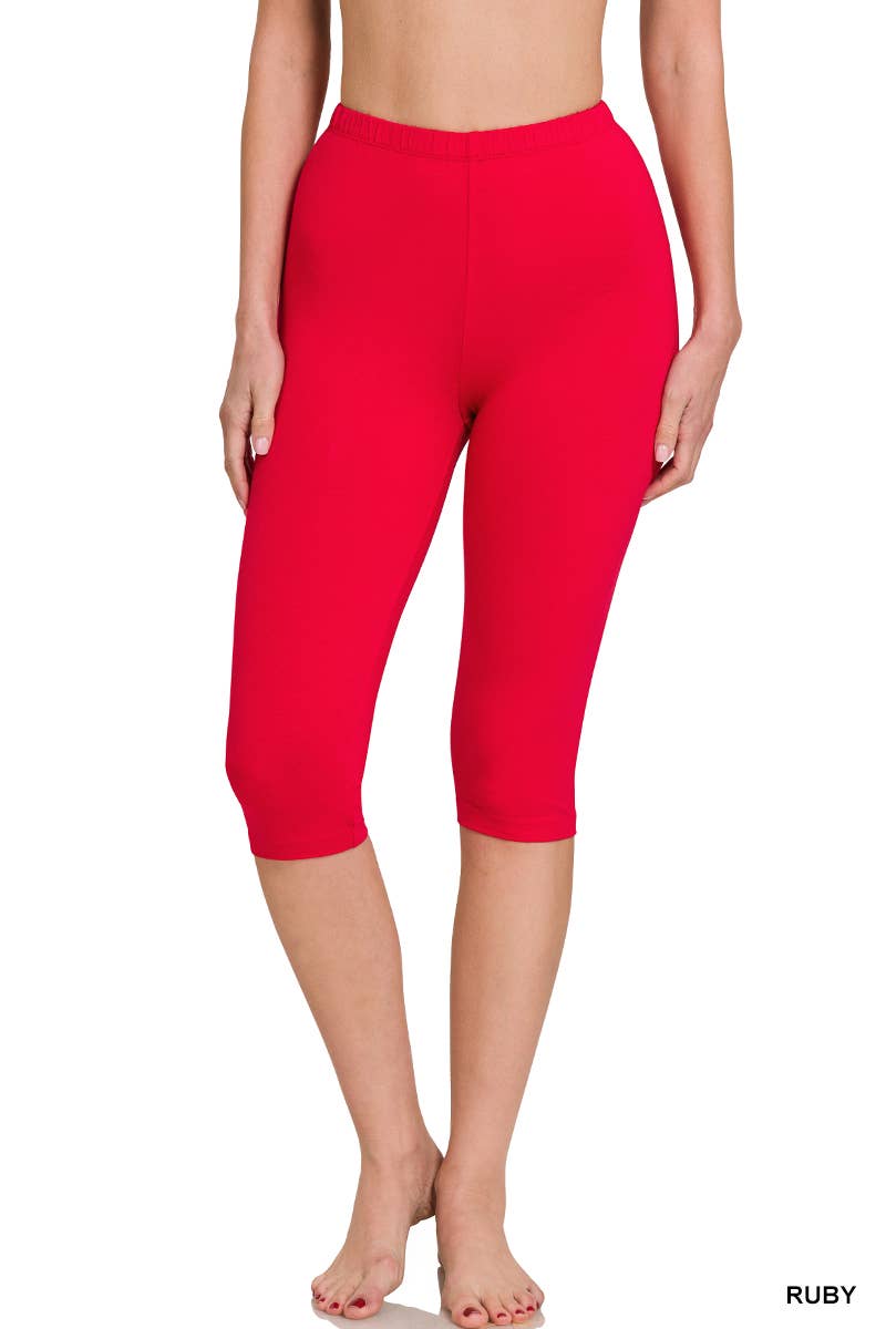 Cotton Capri Leggings