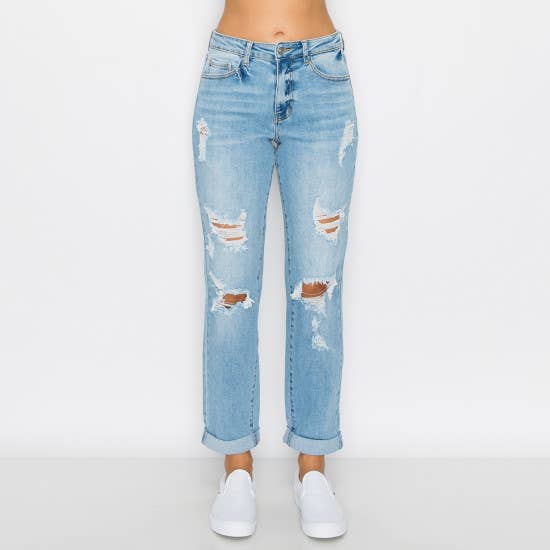 Cuff Boyfriend Jeans