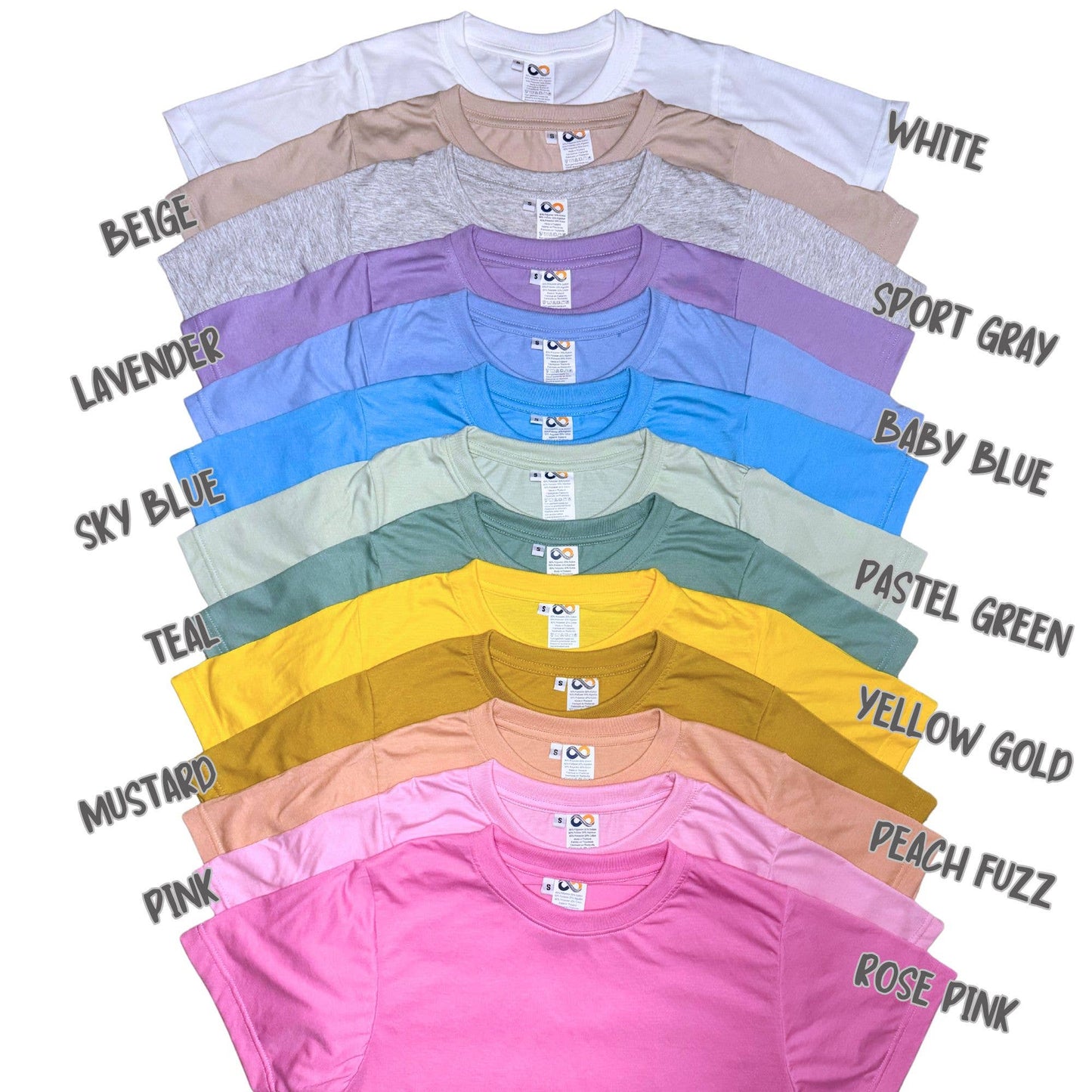 80/20 Polyester Shirt, Sublimation Blank Shirt, Unisex Tees