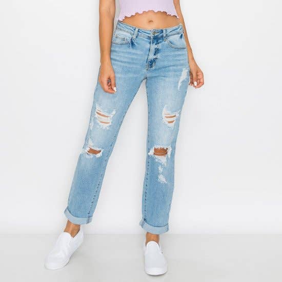 Cuff Boyfriend Jeans