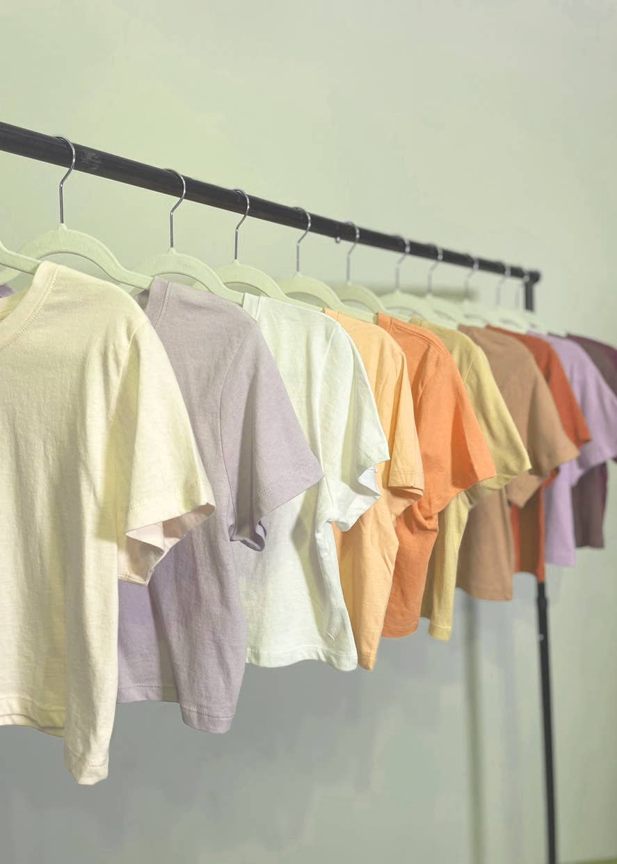 Premium cotton cropped tees