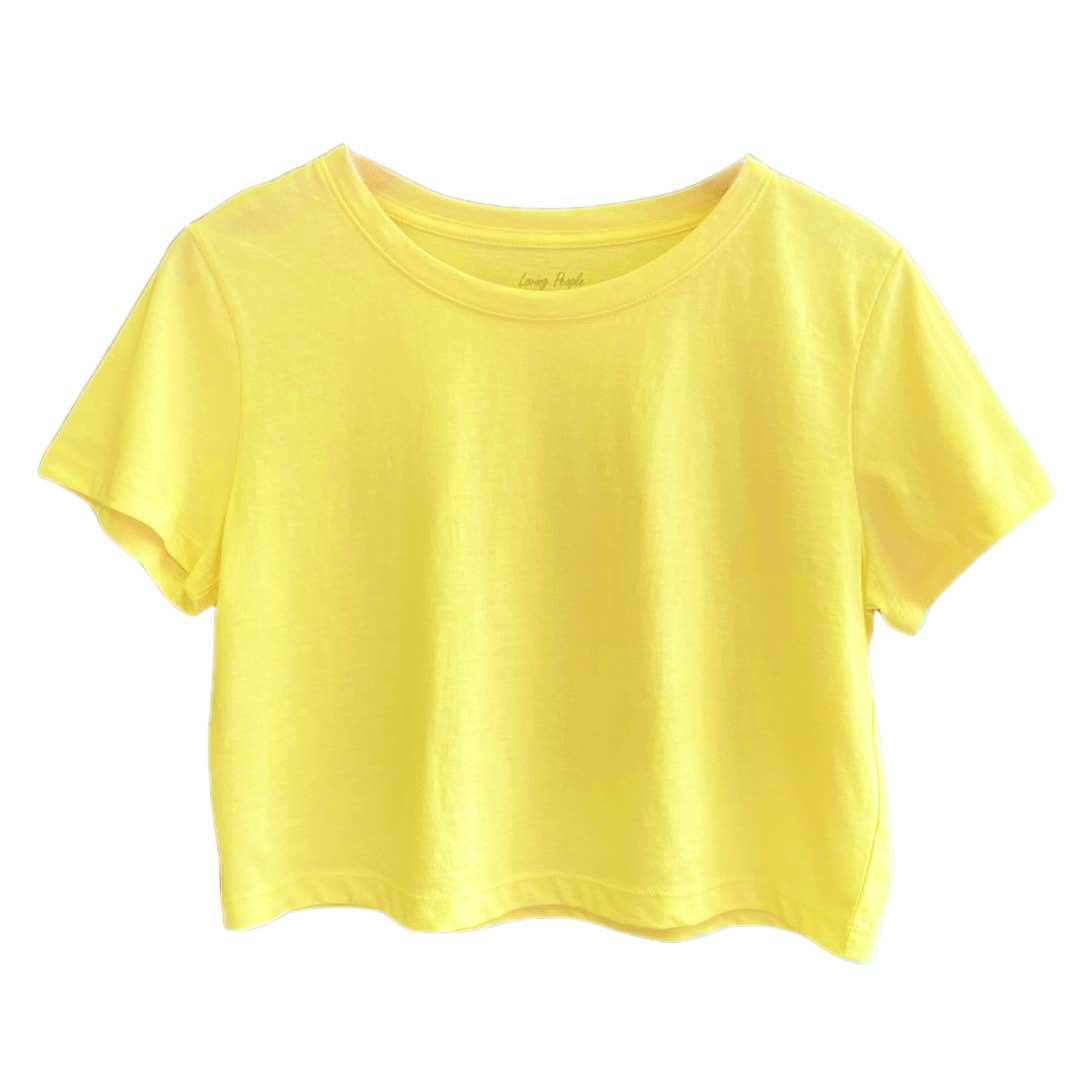 Premium cotton cropped tees